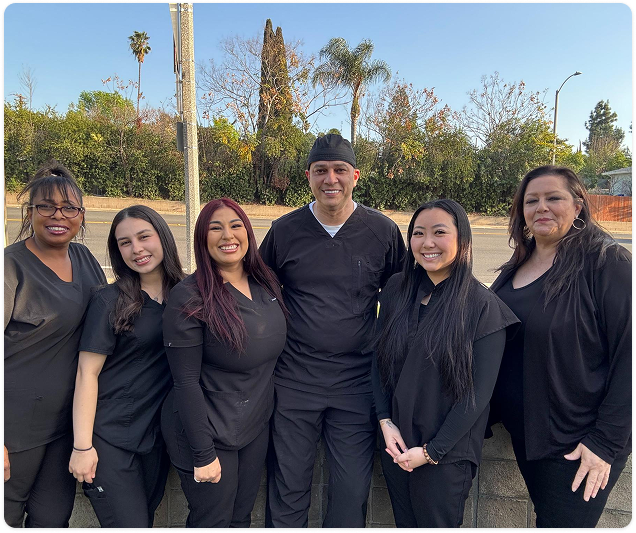 Group photo of the dental team at Seleit Dental in Diamond Bar, CA